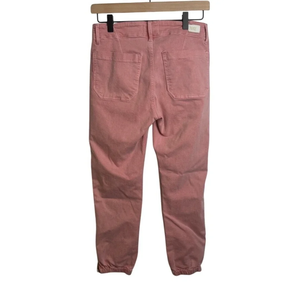 Paige Pink Maisie Jogger Pants Pastel Stretch Waist Casual Loungewear Comfort - Picture 3 of 11